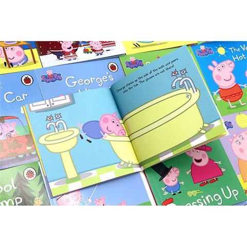 本 PeppaPig 黄箱 青箱 赤箱 3点 ペッパピッグ クリスマスプレゼント