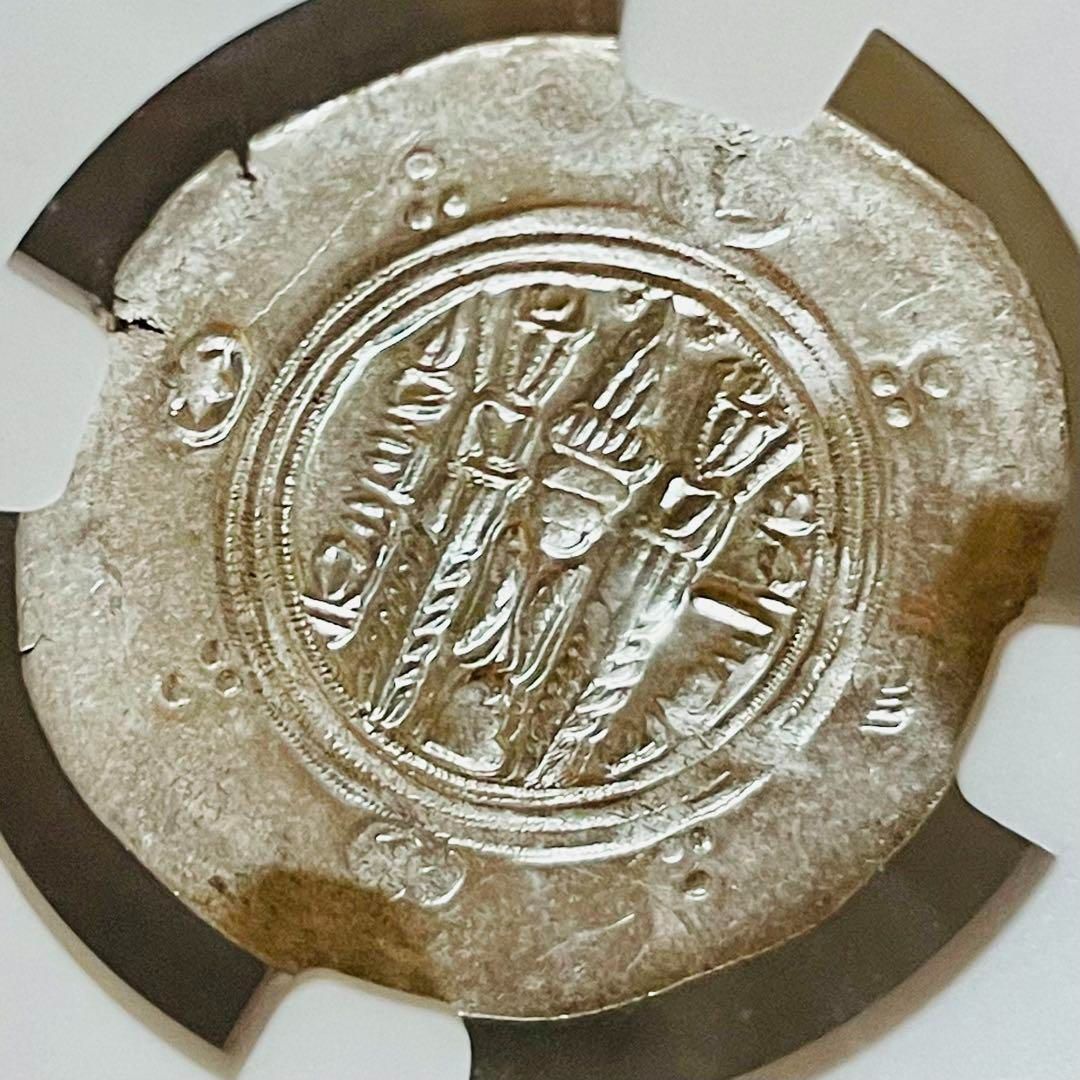 最高鑑定 美品 アッバース朝 タバリスタン へミドラクマ銀貨 780-793 最高鑑定 美品 アッバース朝 タバリスタン へミドラクマ銀貨 780