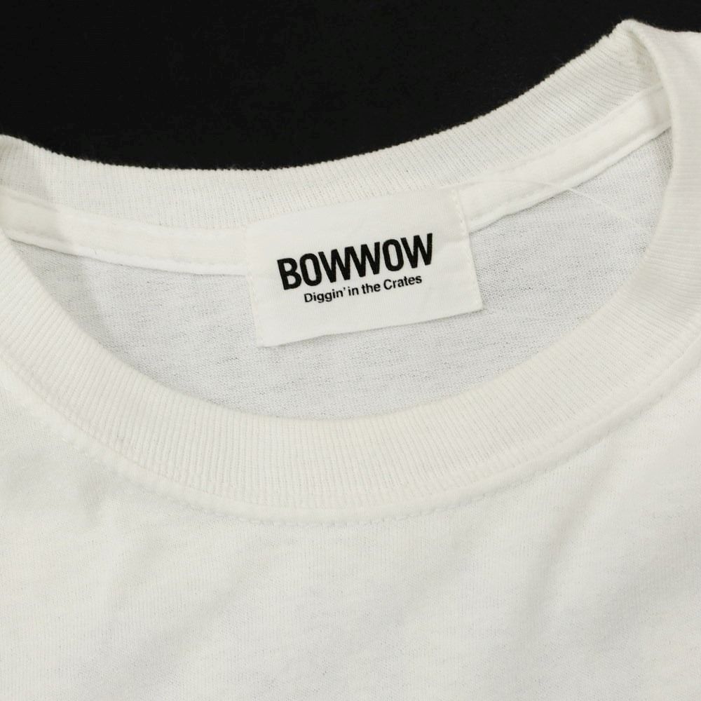 BOWWOW バウワウ 長袖Tシャツ 両面プリント 花 ネオン 古着 - Tシャツ