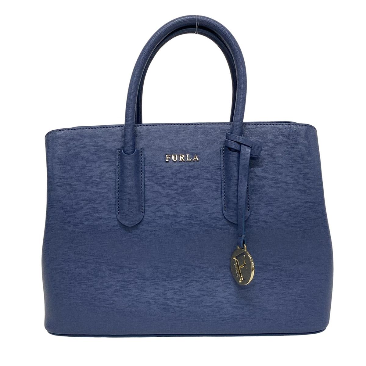 FURLA フルラ ハンドバッグ - ブルー レザー