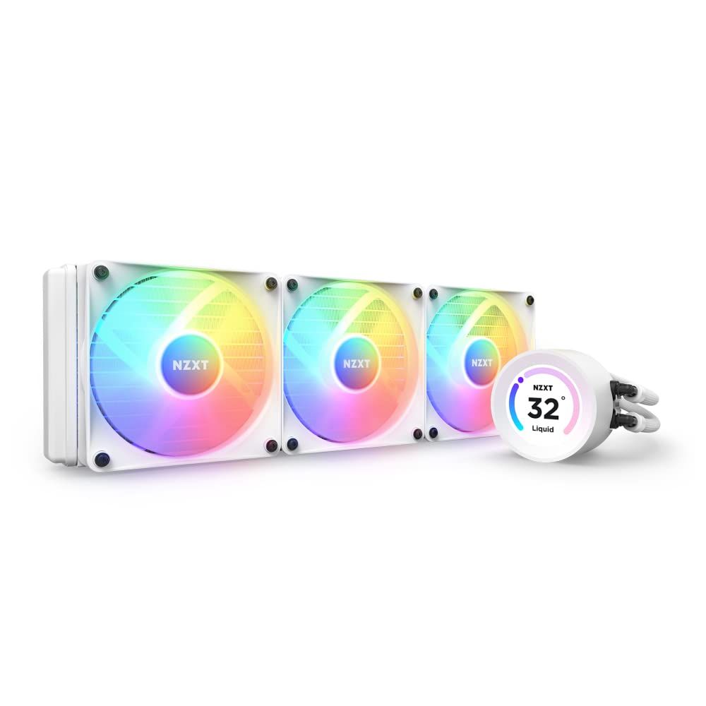 NZXT KRAKEN Elite RGB 360 White 簡易水冷CPUクーラー RL-KR36E-W1 FN1883 [ホワイト] [360mm] [KRAKEN Elite RGB]