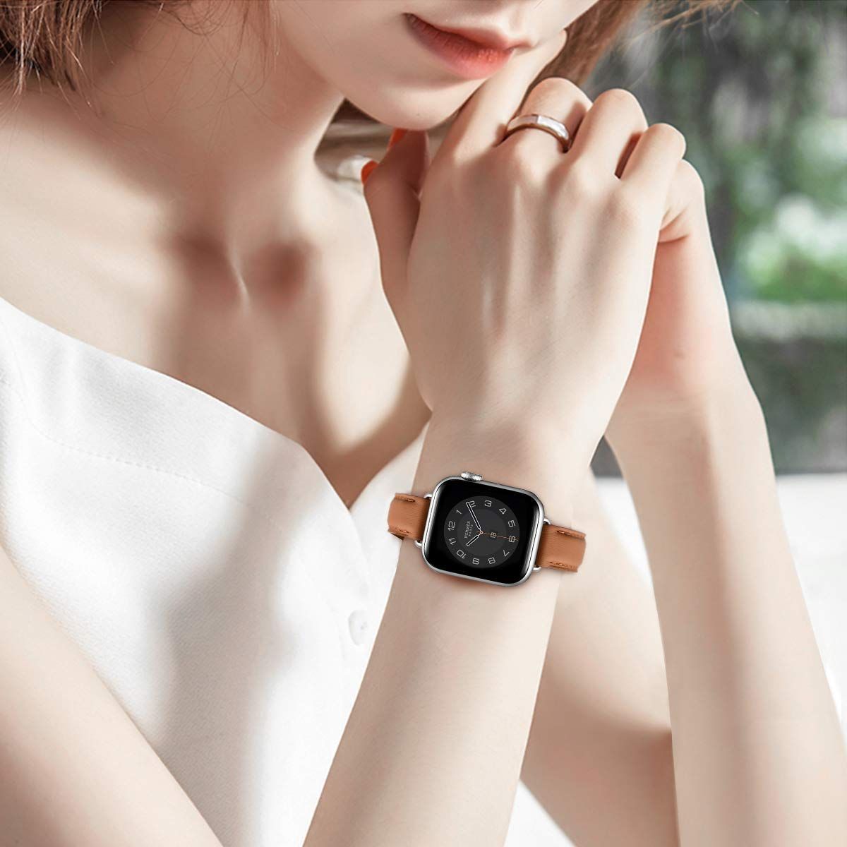 保存版 【新品未開封】Apple Apple Watch Series8 8 41mm 新品未開封 新品、未開封】Apple Watch レザーバンド  Series メンズ