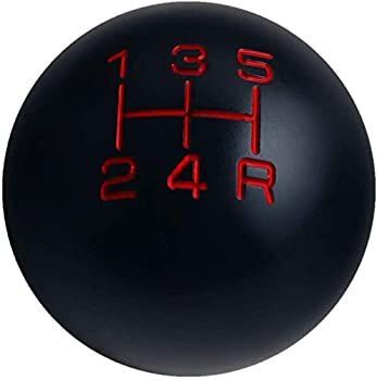 DEWHEL ブラック/レッド 5速 マニュアル ヴィンテージ シフトノブ 5Rdr M12 X 1.75 アルミニウム K05