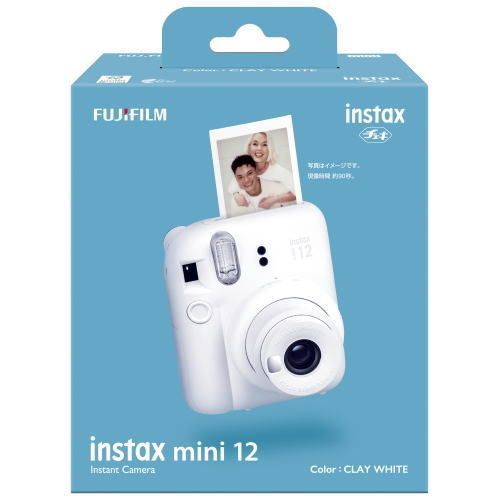 富士フィルム チェキ12 instax mini12 クレイホワイト チェキカメラ 