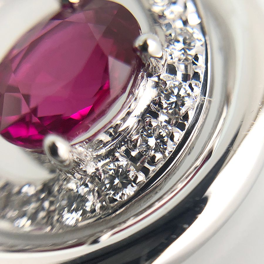 TASAKI タサキ Pt900 Pt850 ルビー ダイヤモンド ネックレス タサキ TASAKI PT900 PT850 プラチナ ダイヤ ルビー ネックレス