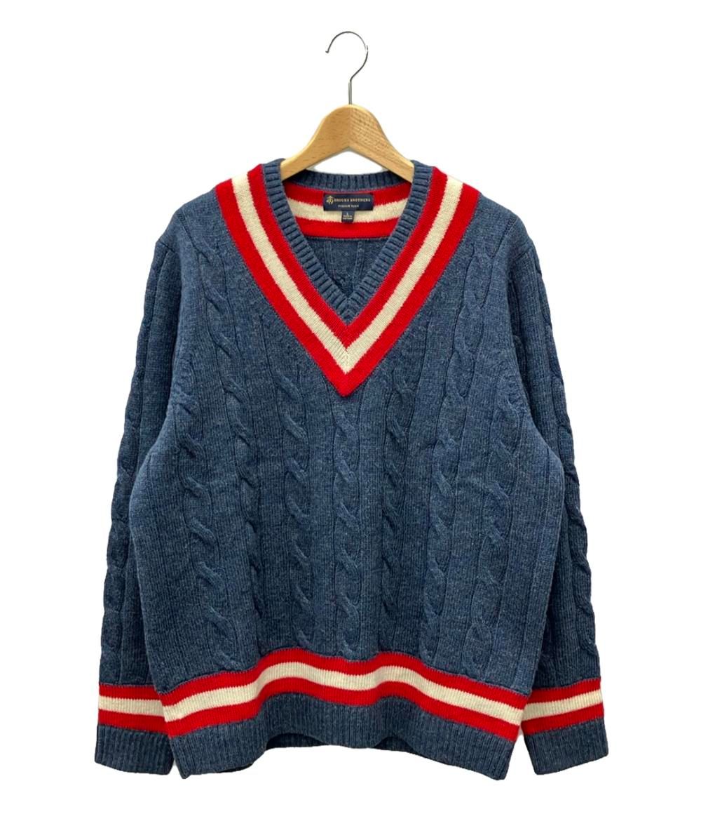 美品 ブルックスブラザーズ 長袖ニット メンズ SIZE L (L) Brooks Brothers