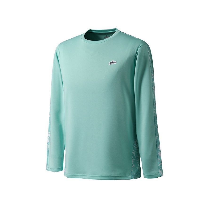 Prince プリンス テニスウェア長袖Tシャツ  MS3008黒ユニセックスM Prince プリンス テニスウェア長袖Tシャツ MS3008黒ユニセックスM