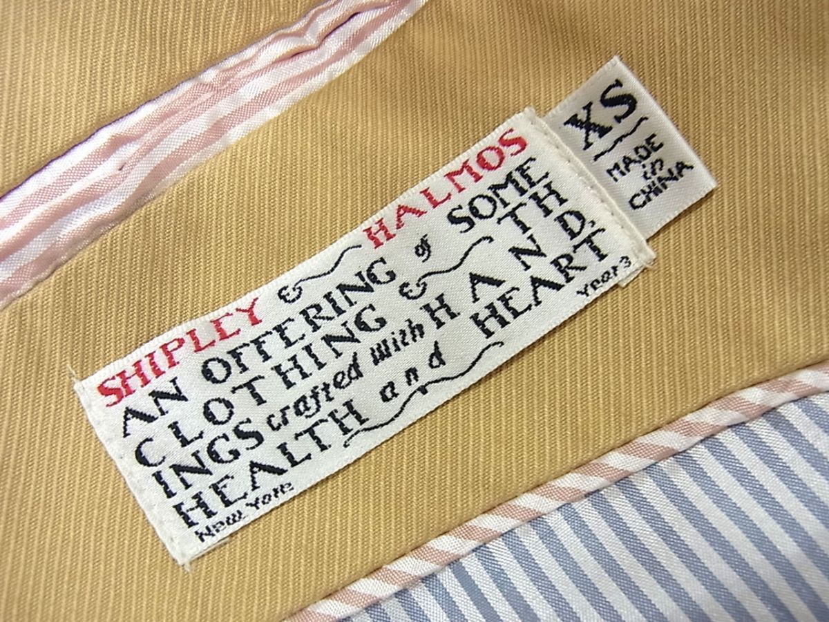 新品 定価9万円☆Shipley&Halmos バーニーズ取り扱い コットン フーデッドコート メンズ フード取り外し可能 秋物 アウター 新品 定価9万円☆Shipley&Halmos バーニーズ取り扱い コットン