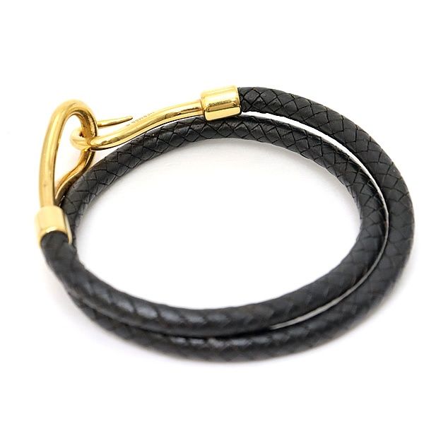 広尾店】エルメス HERMES ジャンボチョーカー ブレス レザー 二重巻き 