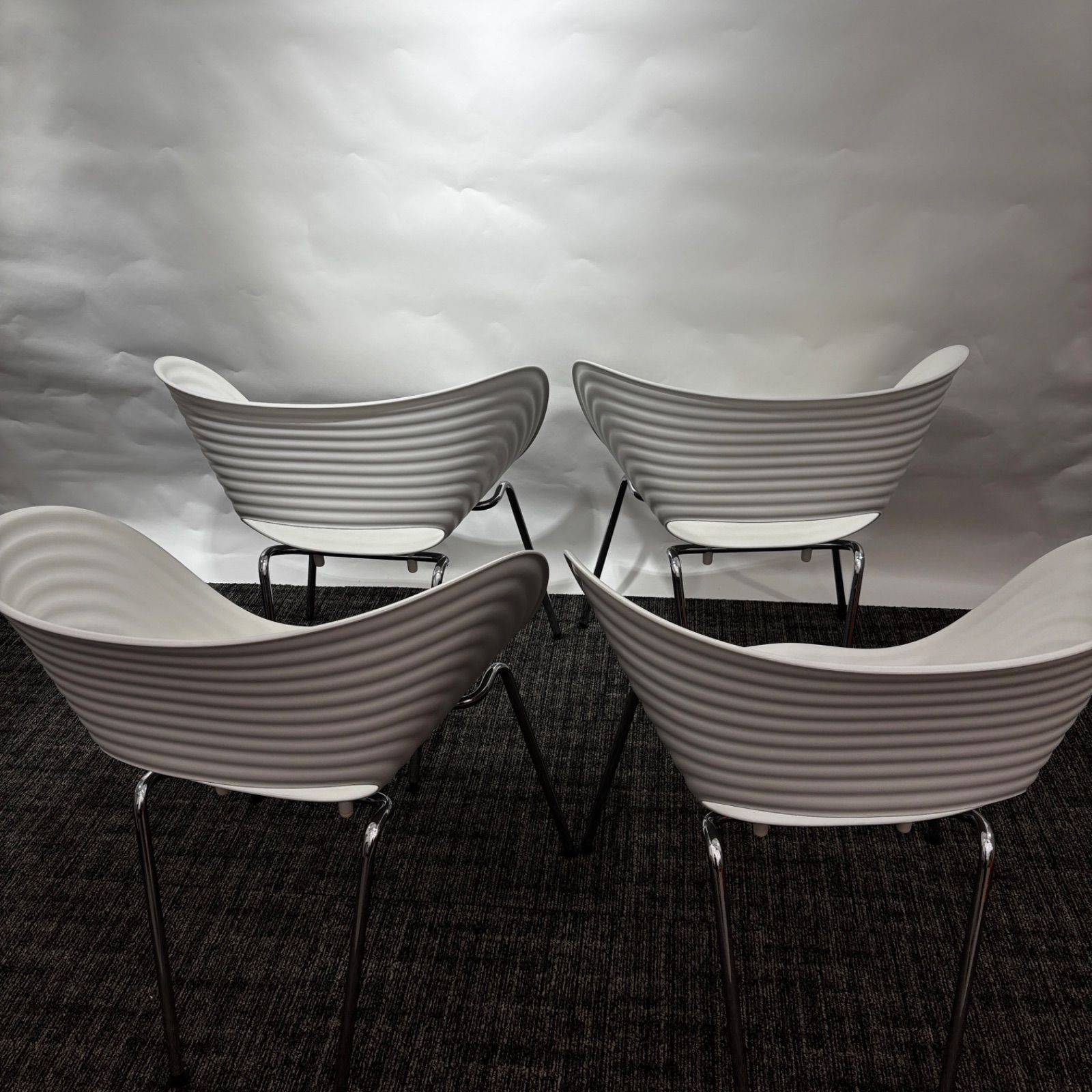 【4脚セット】vitra ヴィトラ HALTube ホワイト スタッキングチェア ヴィトラ ハルチューブ スタッキングチェア ホワイト vitra