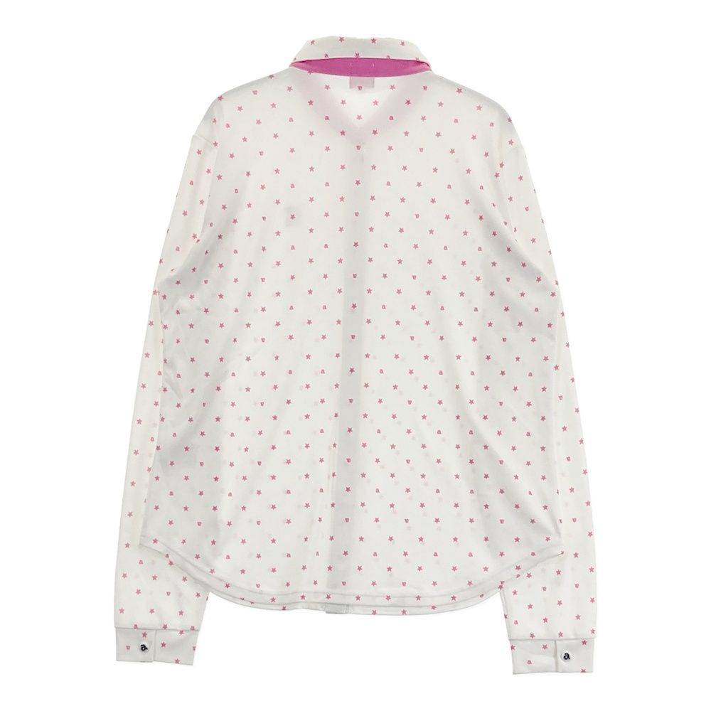 サイズ：40 ARCHIVIO アルチビオ 長袖シャツ スター総柄 ホワイト系 [240001239603] ゴルフウェア レディース ストスト