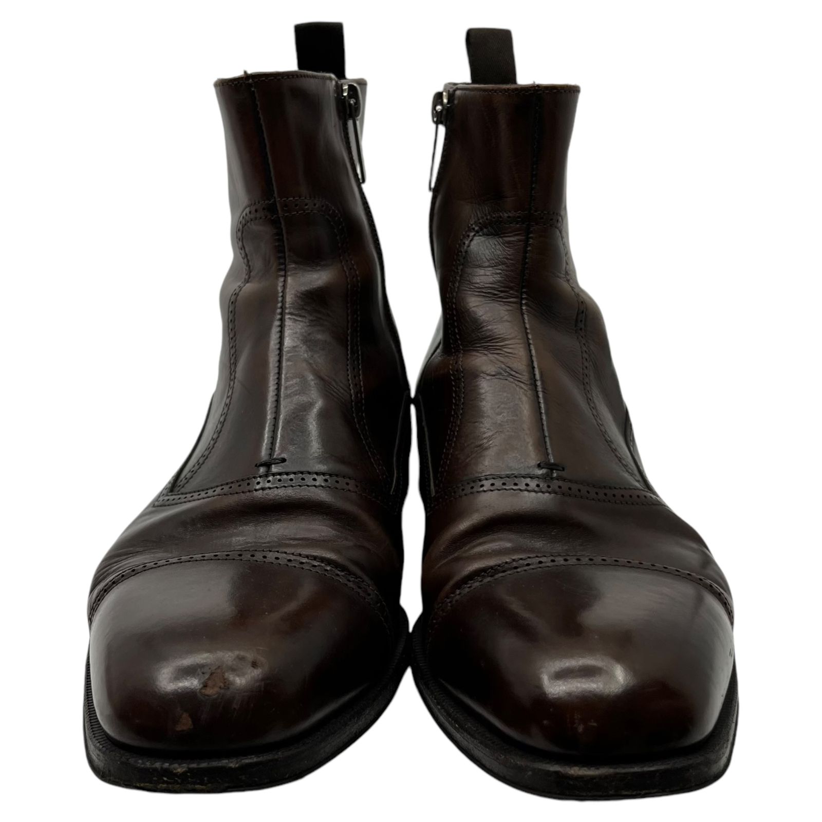 GIORGIO ARMANI(ジョルジオアルマーニ) cap toe side zip boots