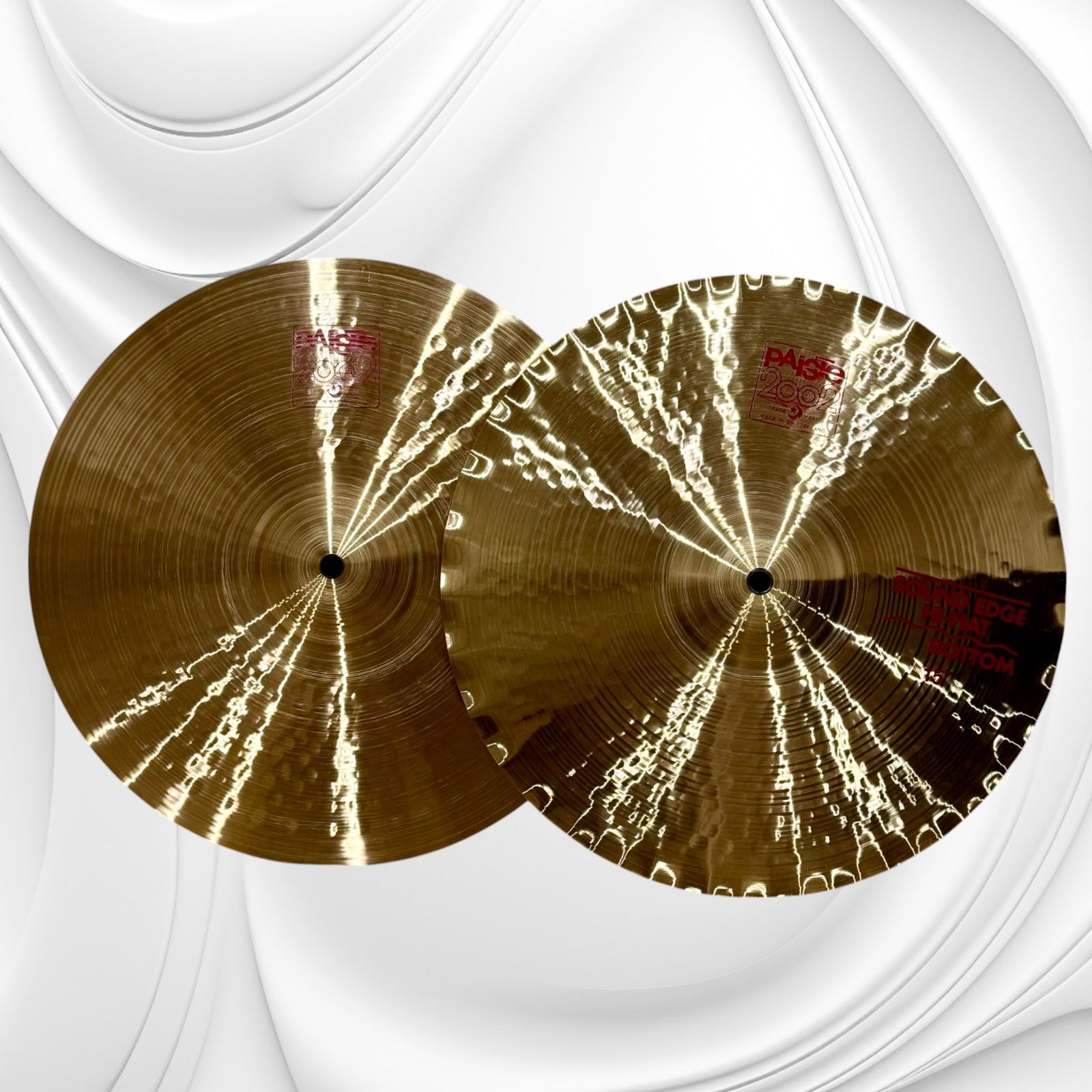 美品】Paiste パイステ 2002 SOUND EDGE HI-HAT 15 TOP BOTTOM 