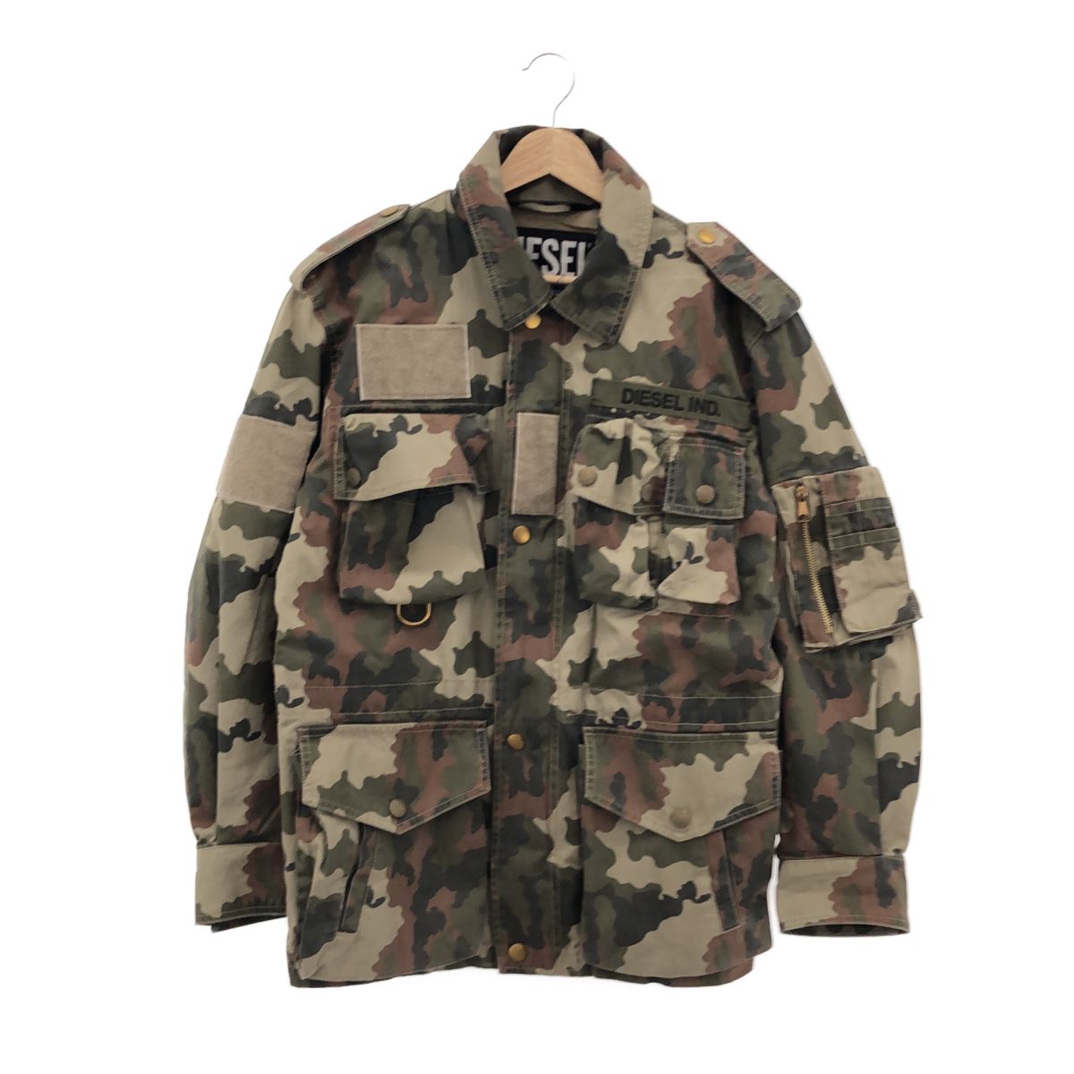 【新品】DIESEL ミリタリージャケット DIESEL - DIESEL ディーゼル 迷彩ショート丈 ミリタリー