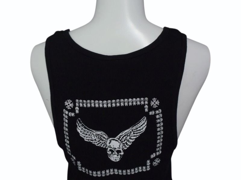 クロムハーツ タンクトップFOTI CHROME HEARTS クロムハーツ Foti プリントタンクトップ ホワイト S