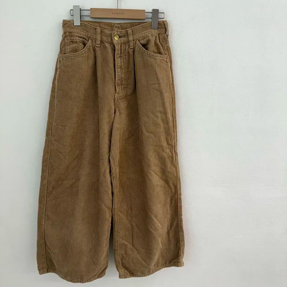 リー ( lee ） コーデュロイ ワイドフィット ベージュ パンツ