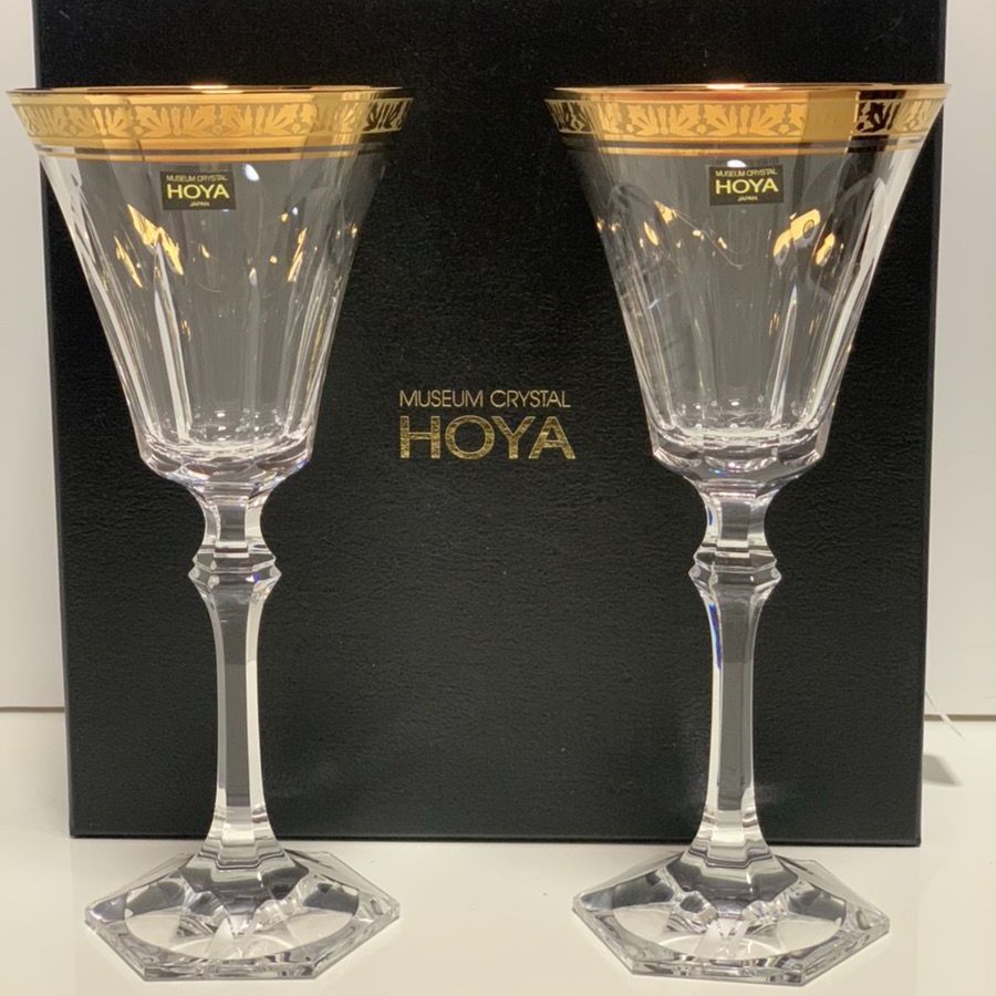 HOYA Crystal ホーヤクリスタル シャンパングラス ワイングラス - 酒