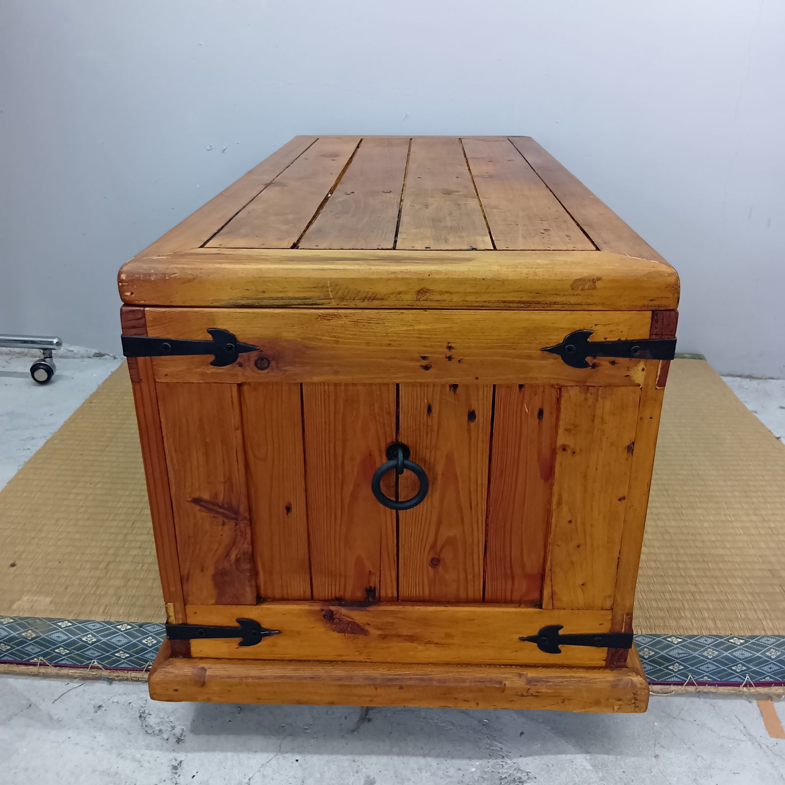 木製宝箱　木箱　おもちゃ箱　コンテナ　アンティーク 木製宝箱 木箱 おもちゃ箱 コンテナ アンティーク 宝箱 収納」の