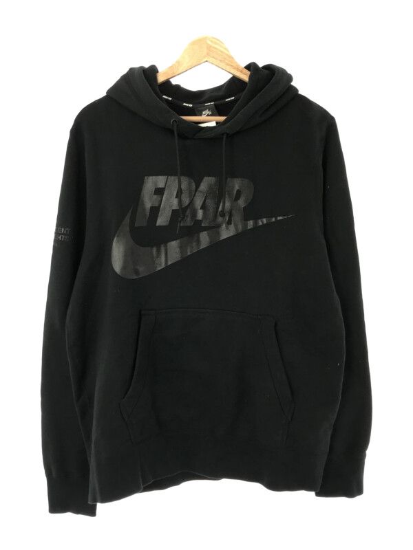 NIKE SB × FPAR ナイキ エスビー × フォーティーパーセント アゲインストライツ ロゴプリントパーカー ブラック L