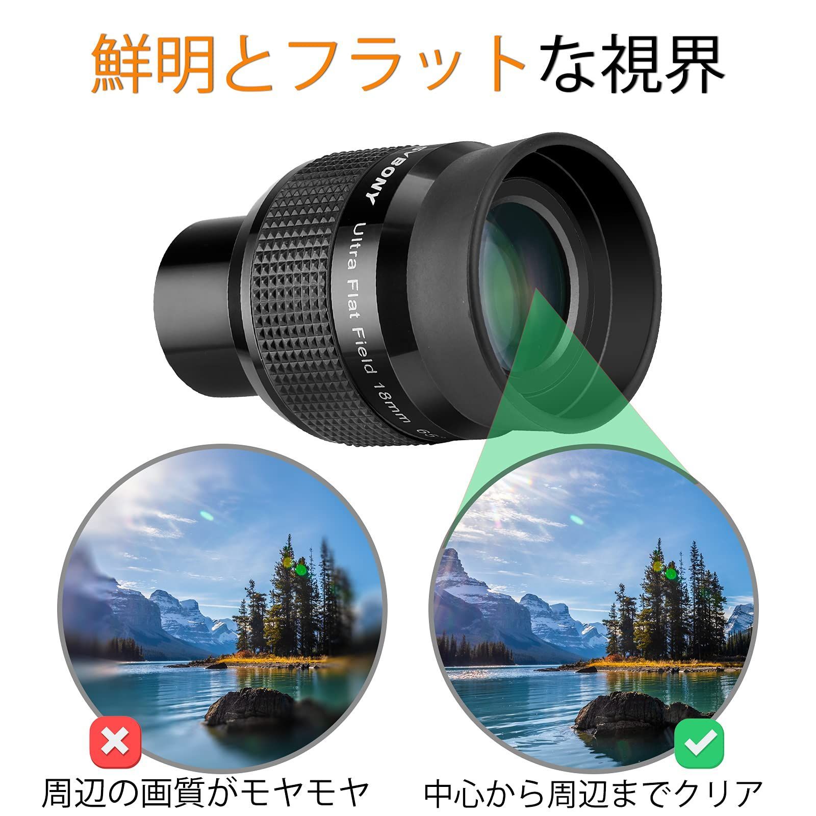 鮮明な視野