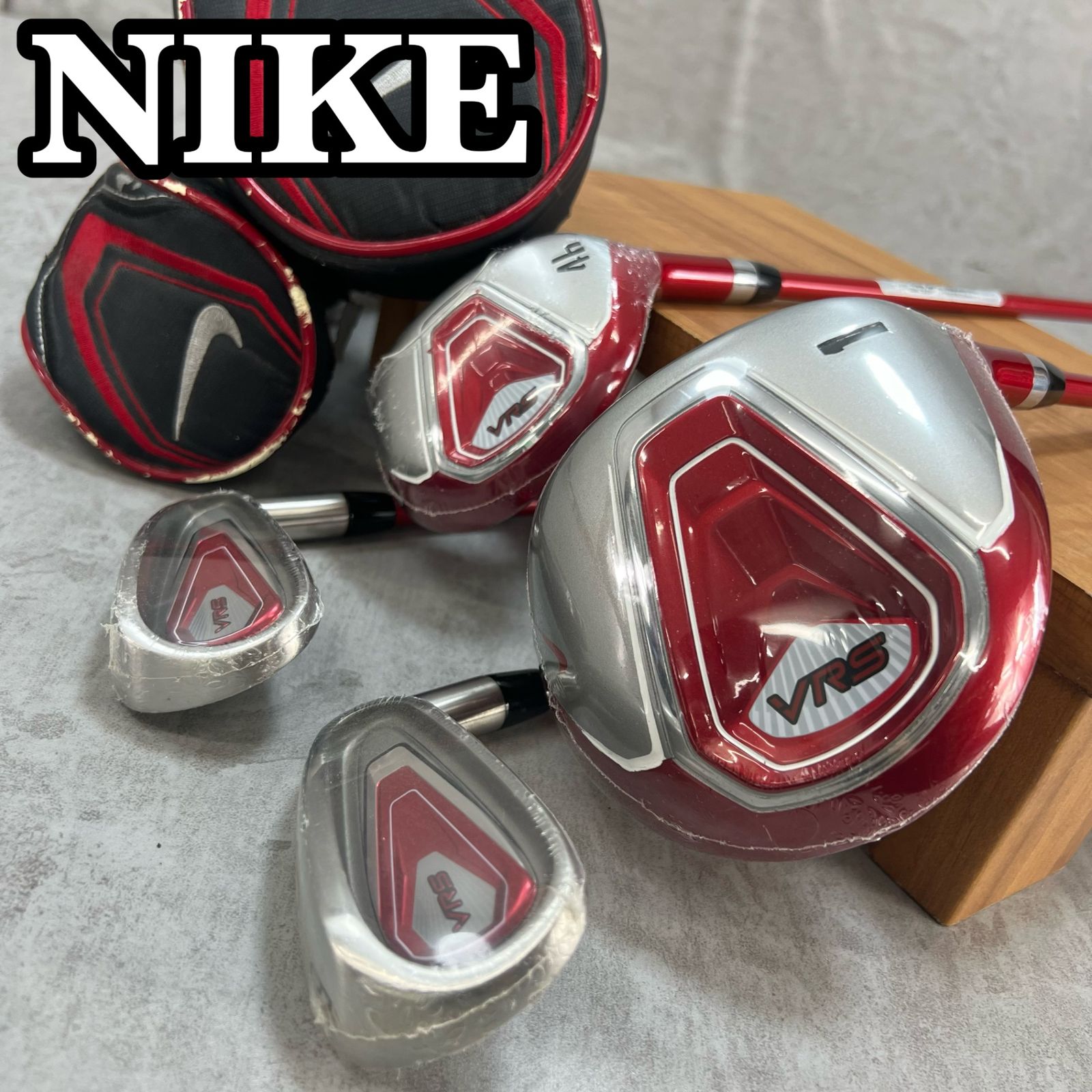 多数 シュリンク付き NIKE ナイキ VRS ジュニアゴルフ4本セット カーボン 右利き用 ヘッドカバー 子供 小中学生