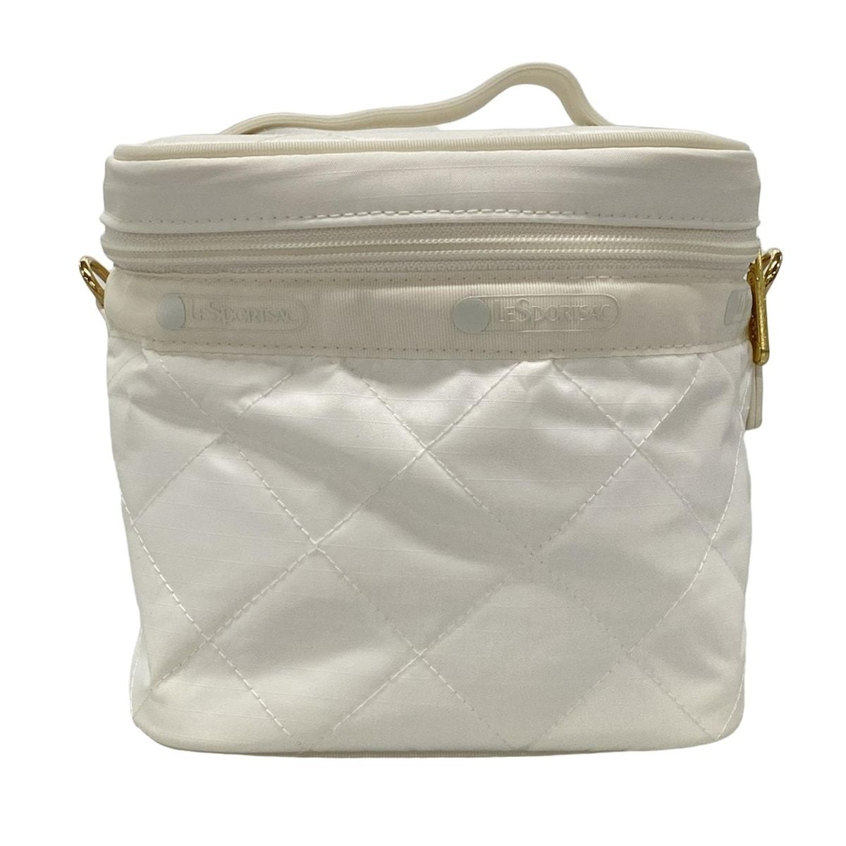 LESPORTSAC(レスポートサック) バニティバッグ美品 - 白 LESPORTSAC(レスポートサック) バニティバッグ美品 - 白