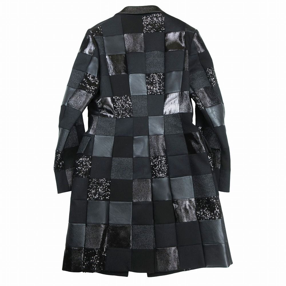 14aw ジュンヤワタナベ コムデギャルソン パッチワーク ポンチョ コート ジュンヤワタナベ コムデギャルソン 2014AW パッチワーク コート