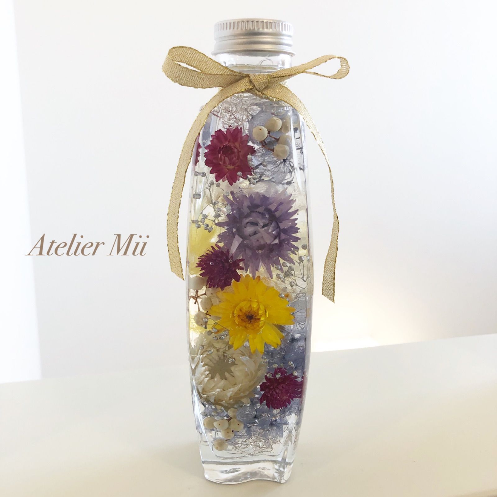 ハーバリウムNo.1519❁仏花 清々しく 