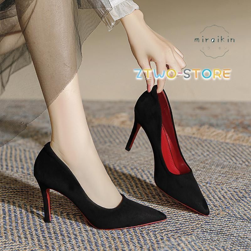 ハイヒール パンプス ピンヒール 黒 レディースパンプス スエード レザー エナメル ヒール 5cm 7cm 9cm 10.5cm 大きい 小さい サイズ お仕