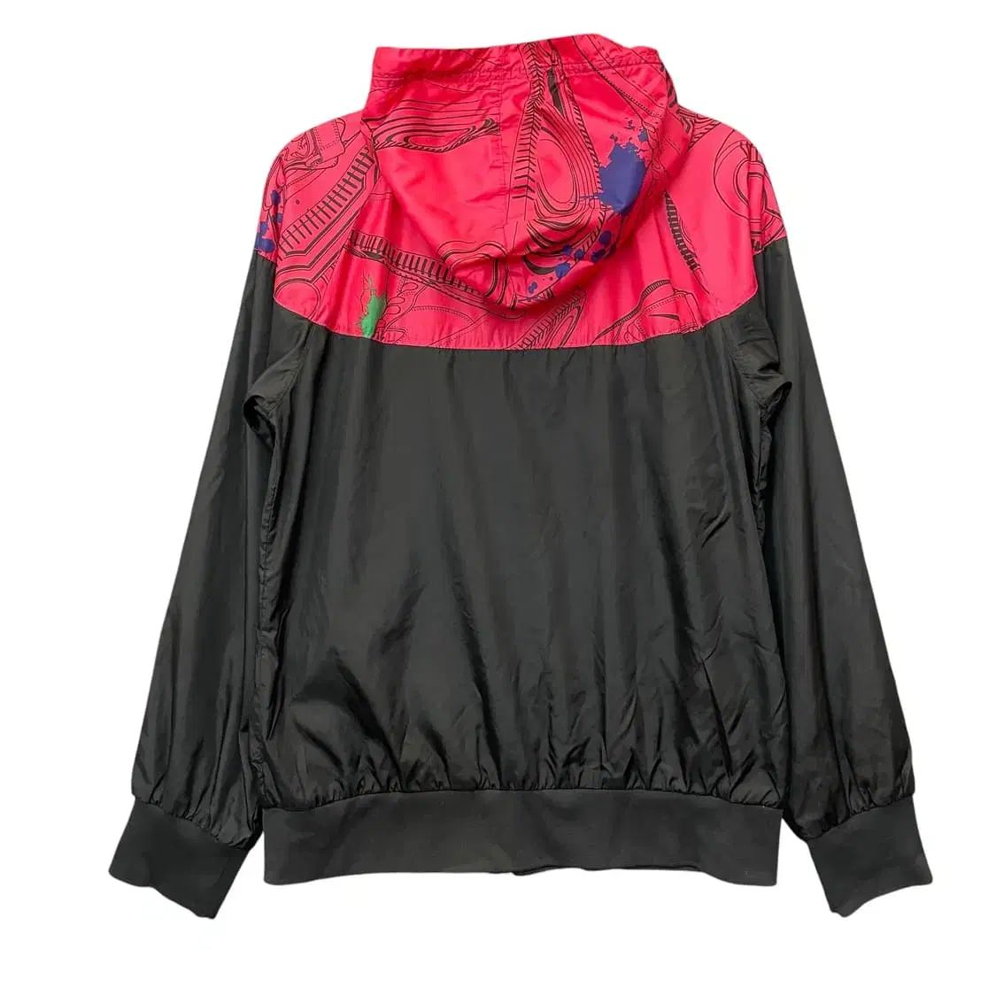 NIKE(ナイキ) ブラックレッド フード ウィンドブレーカー