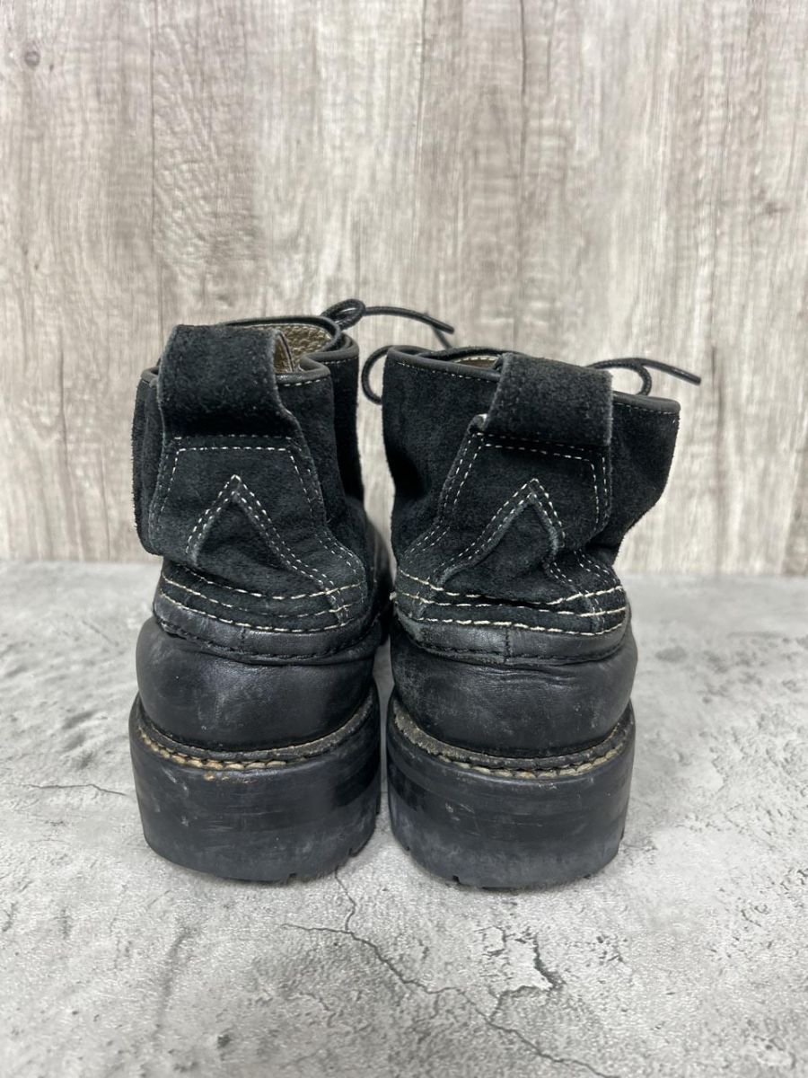 N.HOOLYWOOD レザー ビブラムソール レースアップ ブーツ size9 2分の１|黒 ◎メンズ NICORILABO_COM