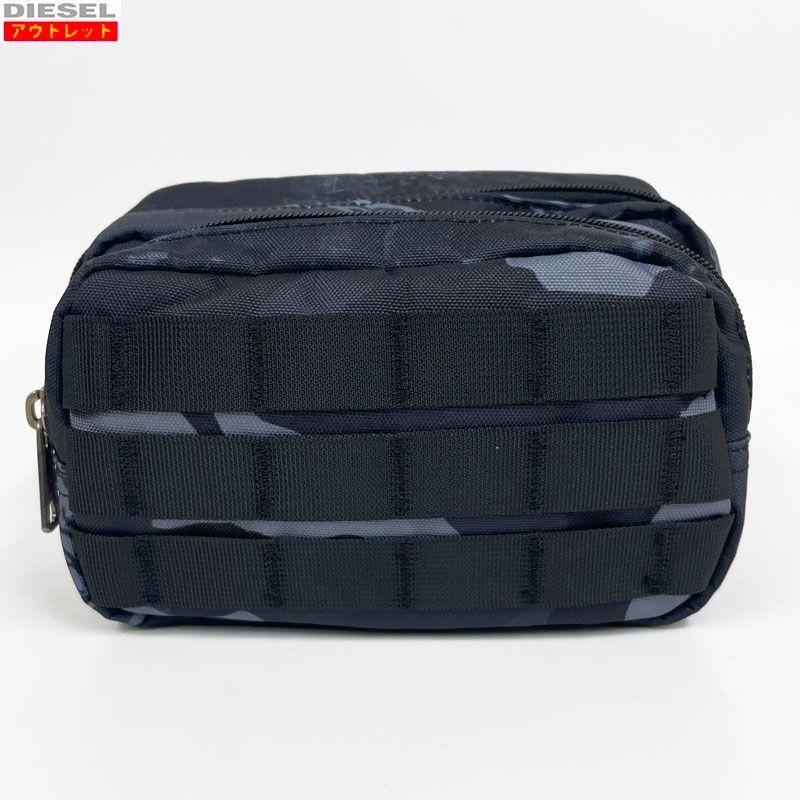 DIESEL ディーゼル アウトレット ボディバッグ X08378 P4449 T8013 ブルー ブラック ミリタリーカモフラージュ ワンショルダーバッグ