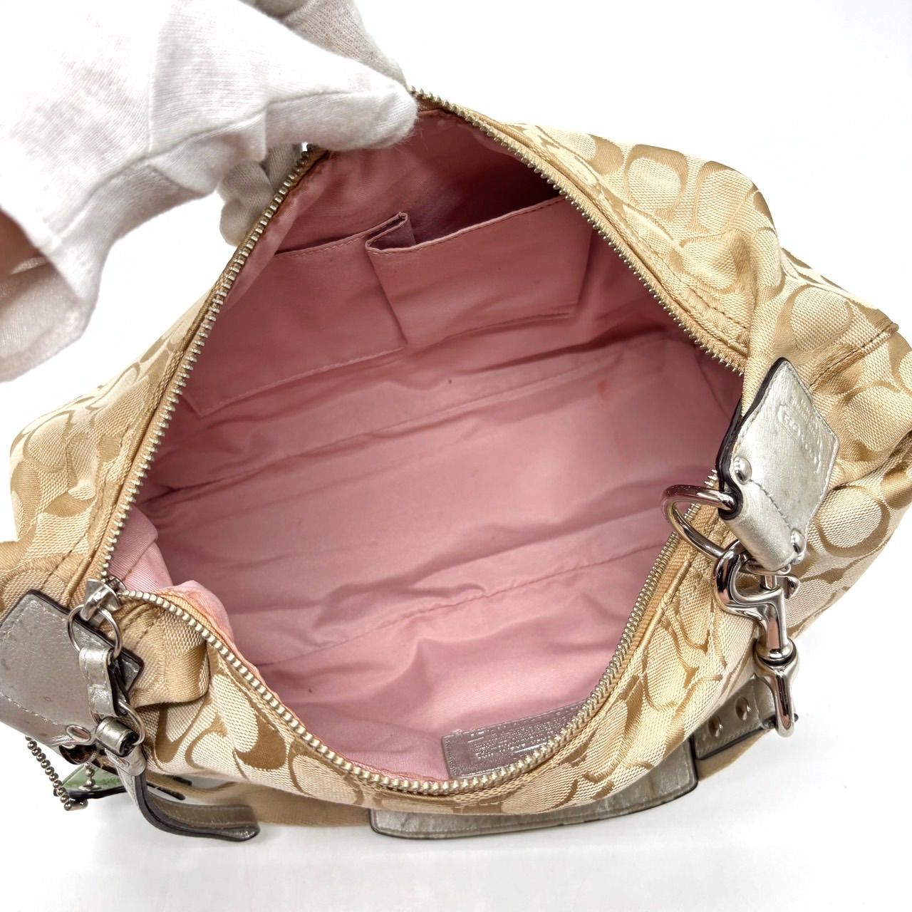 良品】 COACH コーチ ワンショルダーバッグ トートバッグ パッチワーク 