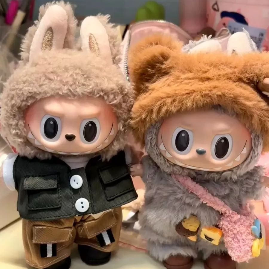 LABUBUぬいぐるみセット一代目 LABUBU ぬいぐるみ衣装 17cm用 4点セット（1/2/3代目対応