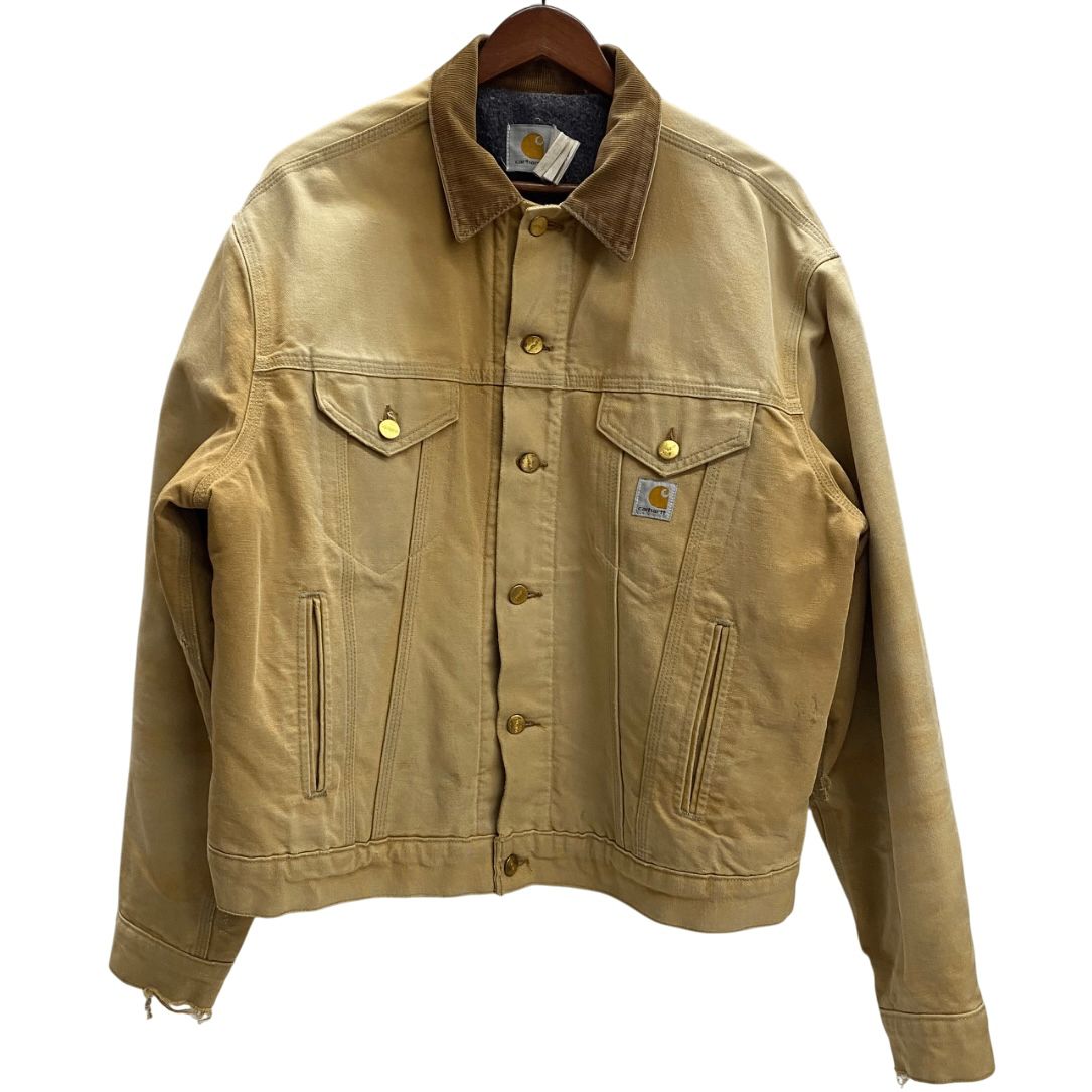 カーハート Carhartt 80 s 90 s トラッカージャケット 裏地ブランケット ダック ジャケット ベージュ 201MT-3734 VB