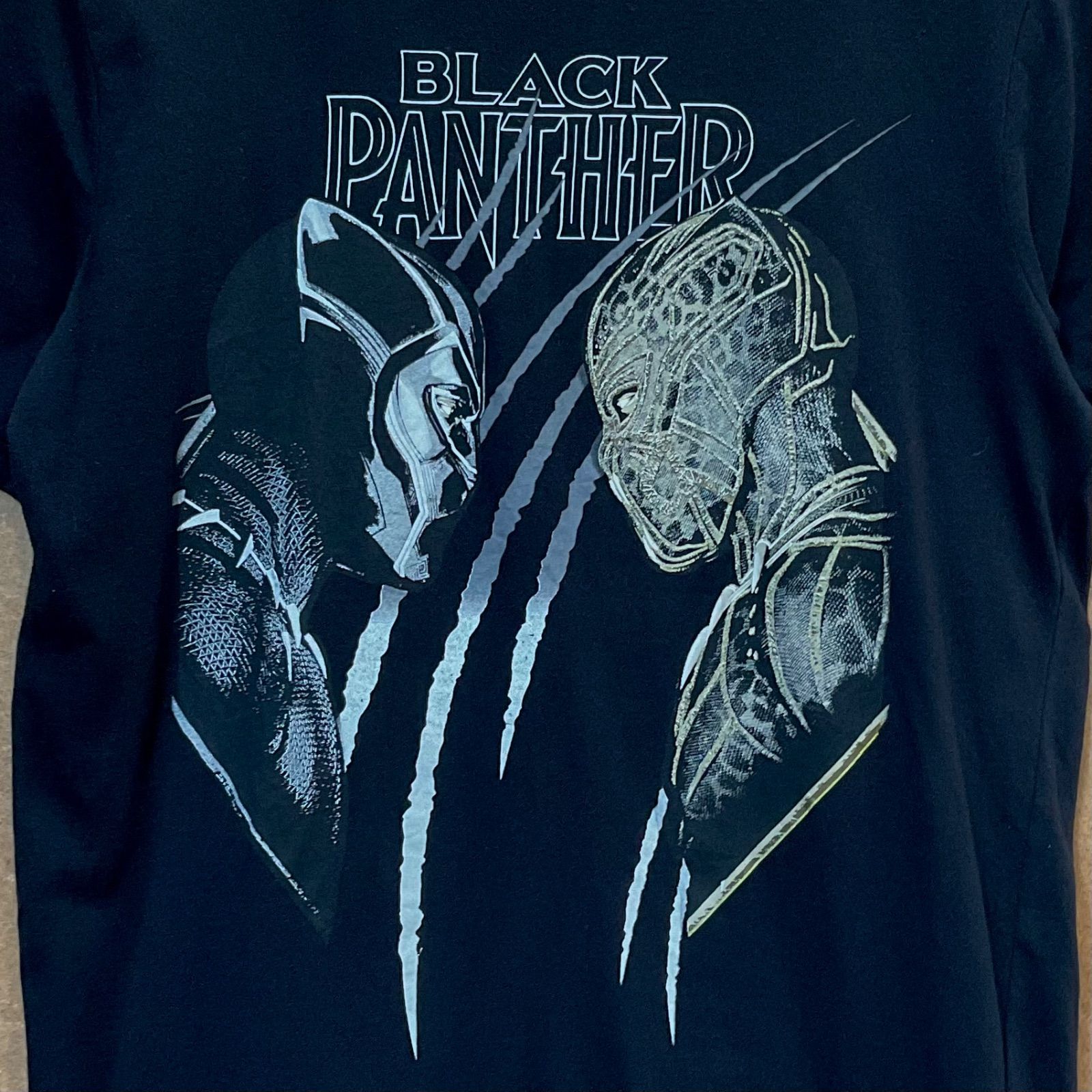 USA古着 ブラックパンサーBLACK PANTHER マーベルMARVEL 半袖Tシャツ 