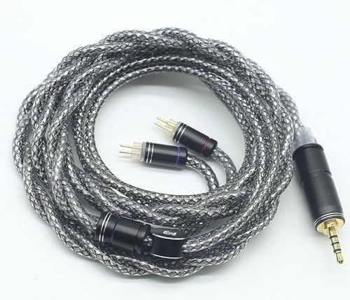 2pin2.5mm JSHiFi-Mercury2pin2.5mmリケーブル 単結晶銅銀メッキとグラフェン単結晶銅線材 2pinイヤホンアップグレードケーブル 2.5mmイヤフォン交換ケーブル 2pin2.5mm