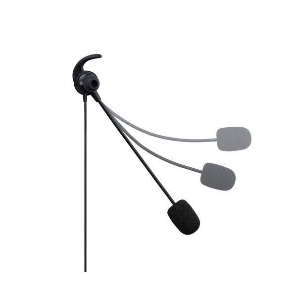 エレコム 有線イヤホンヘッドセット デュアルマイクノイズリダクション ミュート ボリューム手元スイッチ USB-A 片耳 ブラック HS-EP100UNCBK