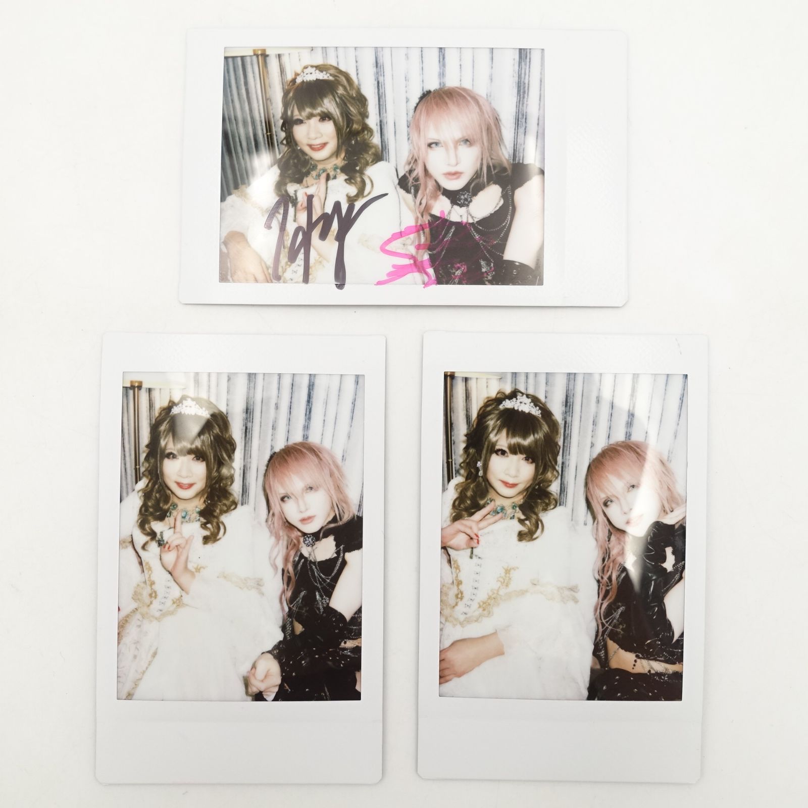 JILUKA Sena HIZAKI コラボチェキ JILUKA Sena HIZAHIコラボチェキ 3枚セット V系 バンJILUKA Sena