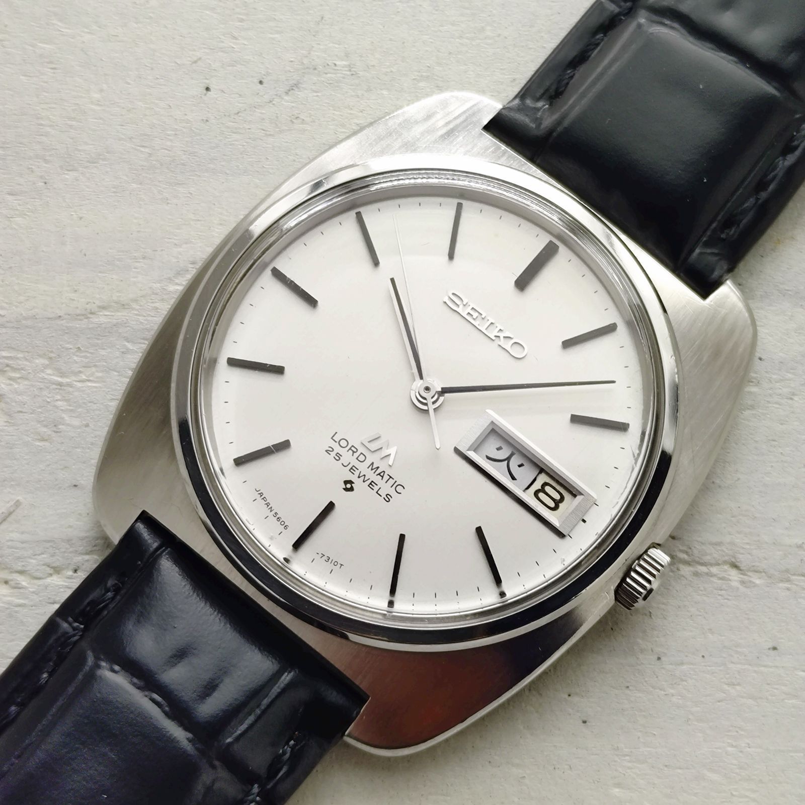 OH済み カレンダーパーツ金属製に交換済み セイコー ロードマチック 5606-7130 1970年7月製造 自動巻き