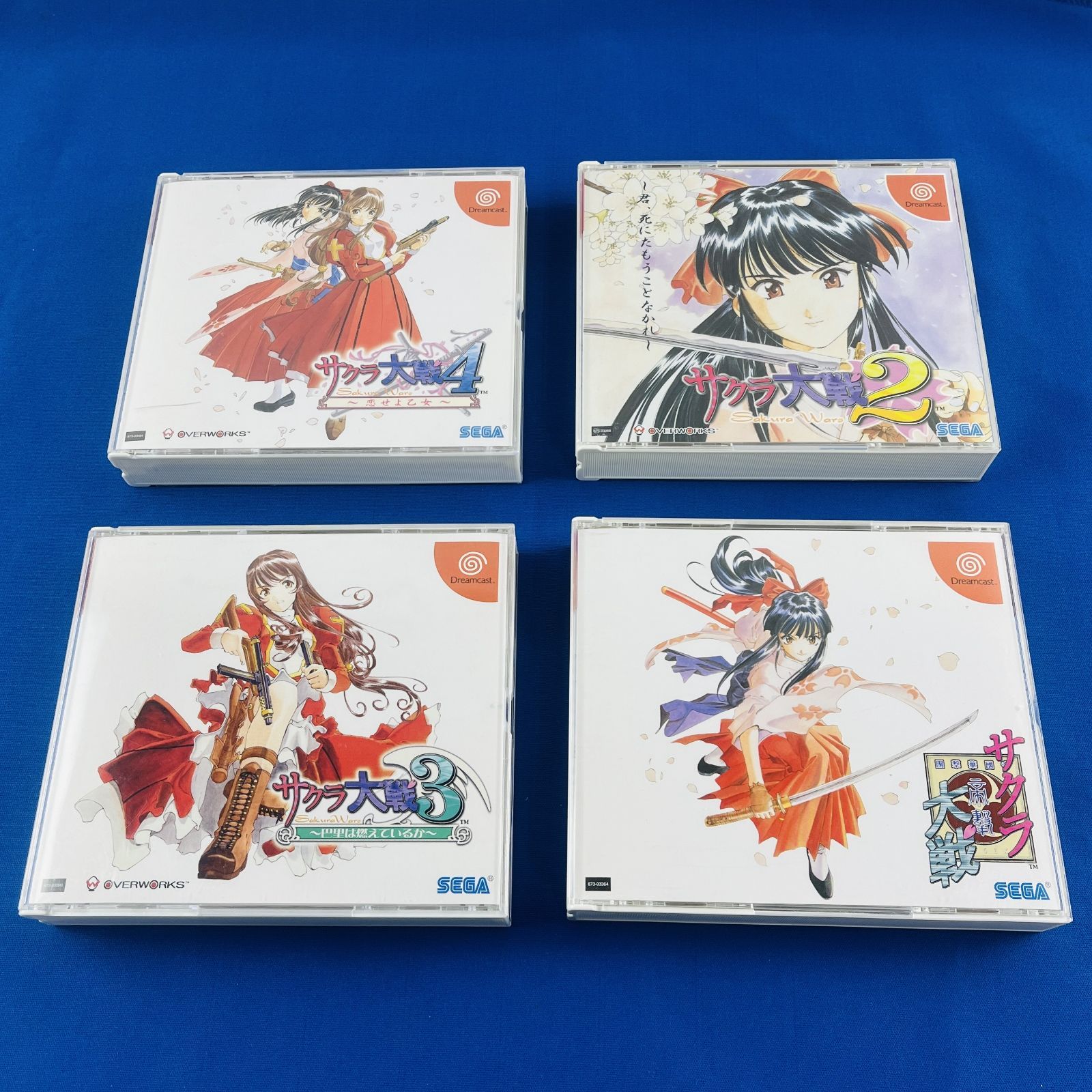 ◇805【完品！／4本まとめ】SEGA Dreamcast サクラ大戦 帝撃 2 君、死にたもうことなかれ 3 ～巴里は燃えているか～ 4  ～恋せよ乙女～ ソフト ケース 取扱説明書付き ドリキャス ドリームキャスト セガ - メルカリ