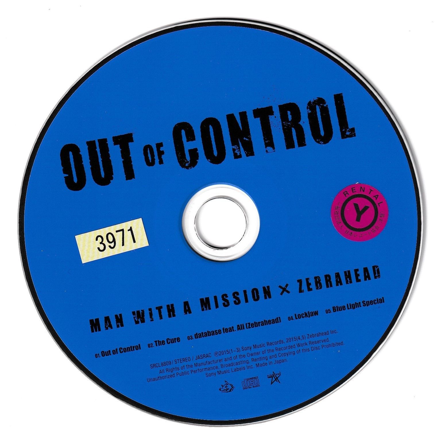 KC 3517 OUT OF CONTROL MAN WITH A MISSION X ZEBRAHEAD 中古CD
