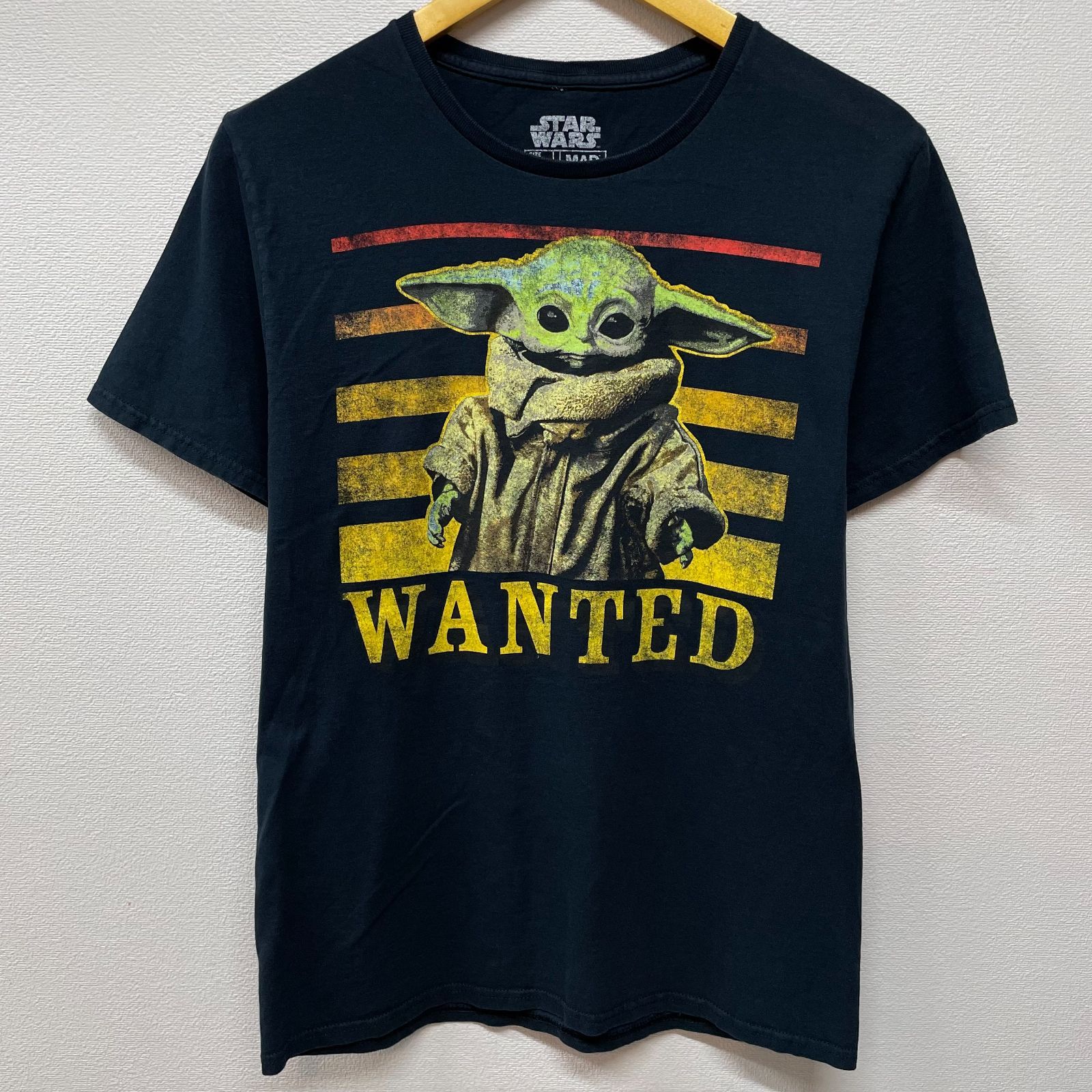 古着 M スターウォーズ ベビーヨーダ WANTED 公式 ムービー Tシャツ