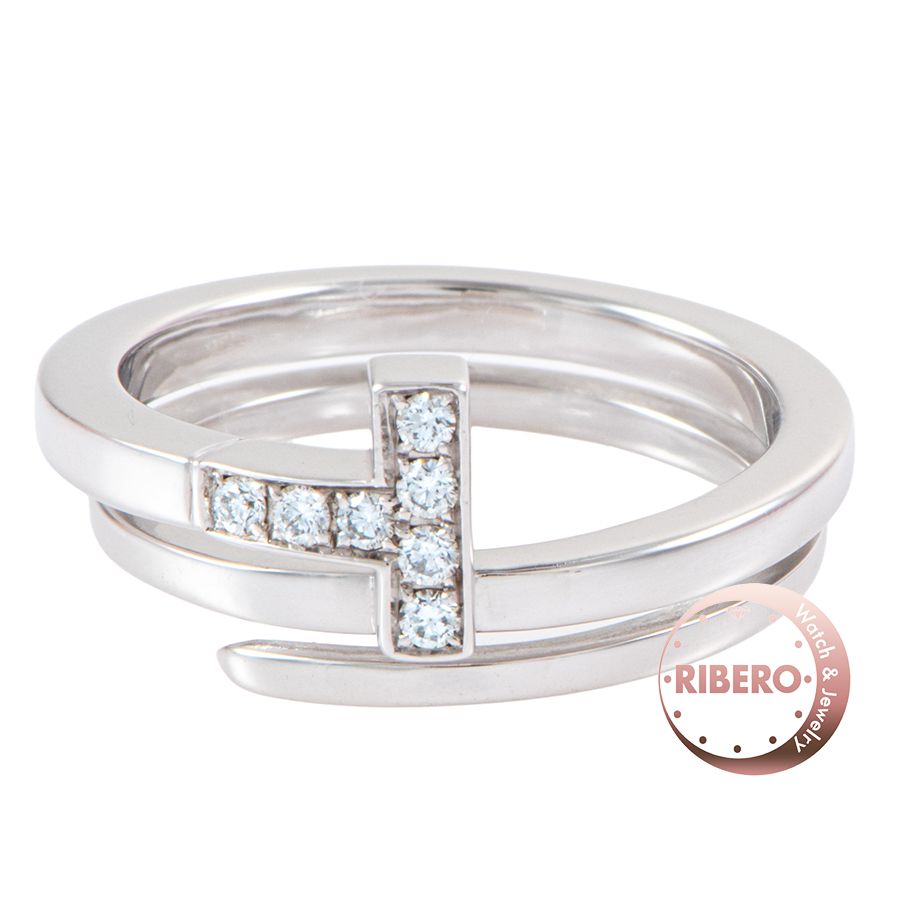 TIFFANY-Co. ティファニー T スクエア ラップ リング 指輪 14号 シルバー