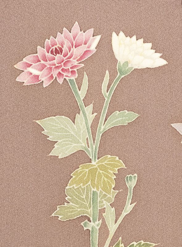お茶の心 本加賀友禅手描き技術者村上堅正先生作
