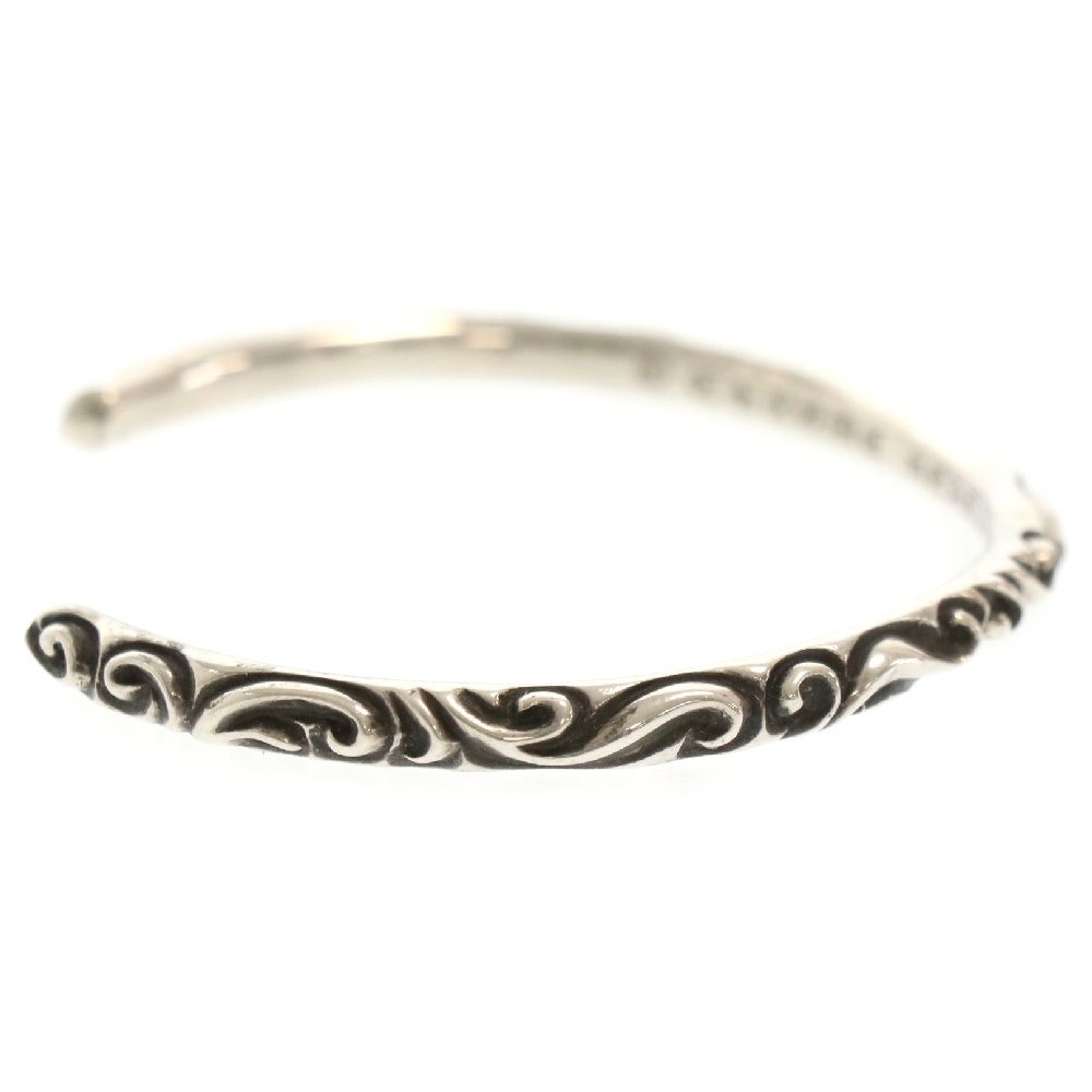 CHROME HEARTS (クロムハーツ) BANGLE SCROLL スクロールバンド シルバーブレスレット シルバー