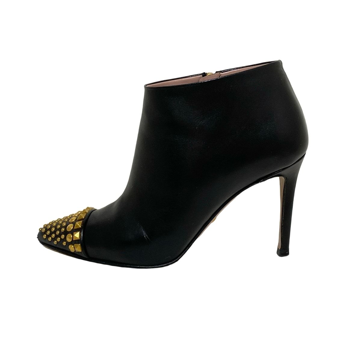 GUCCI(グッチ) ショートブーツ 35 1/2 レディース - 黒 スタッズ