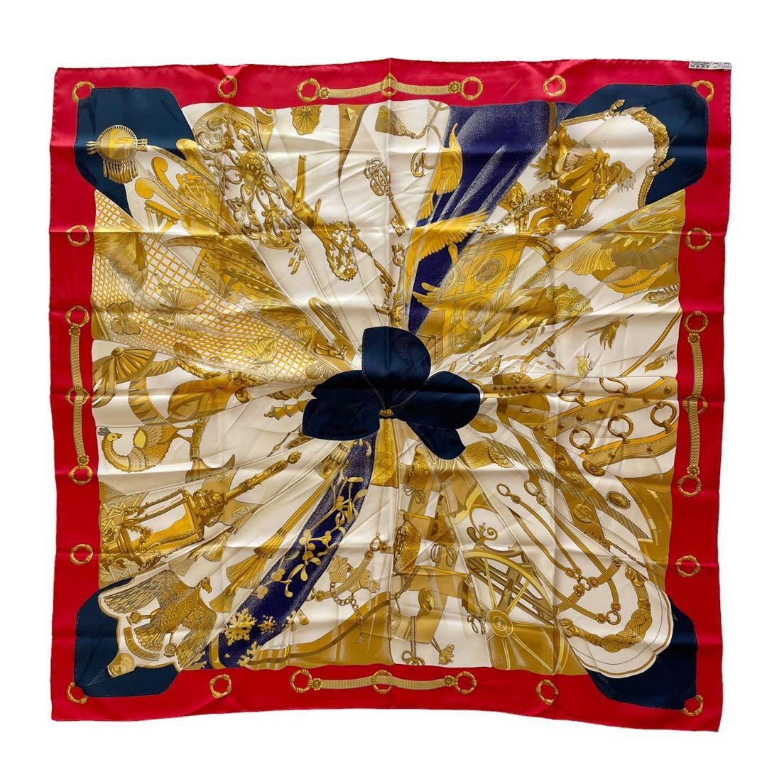 HERMES エルメス カレ90 大判 スカーフ シルク 100% - メルカリ