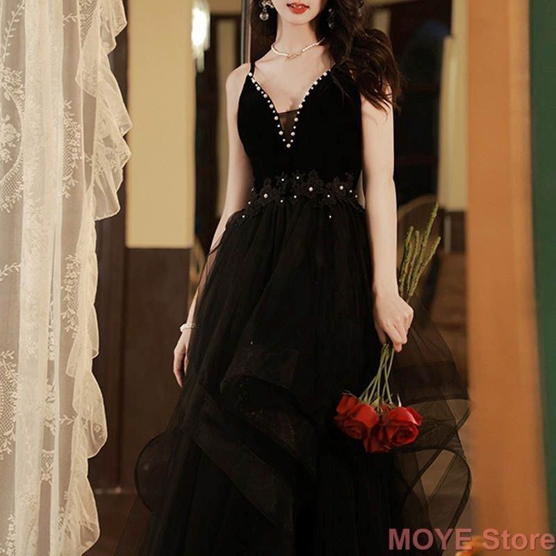 キャミソール バーティードレス 黒 前撮り用　二次会用 キャミソール バーティードレス 黒 前撮り用 二次会用