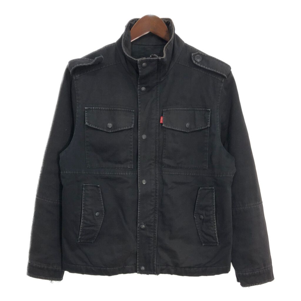 Levi's リーバイス 中綿 ミリタリージャケット ブラック (メンズ M) 中古 古着 T3481